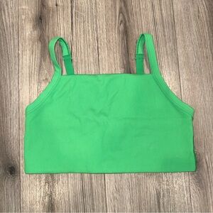 Aerie Green Ribbed Crop Top